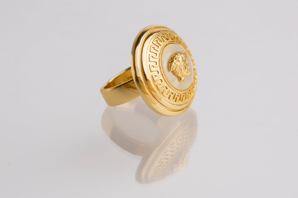 Anillo de plata chapada