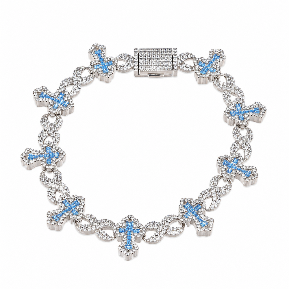 Pulsera Cruz azul