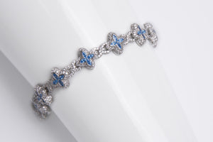 Pulsera azul celeste