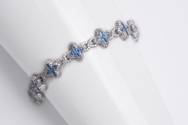 Pulsera azul celeste