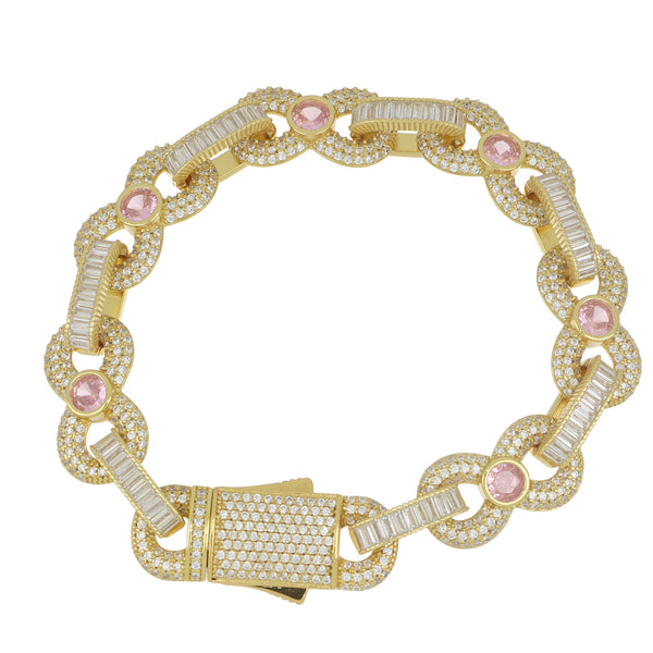 Pulsera Infinito Chapada piedra rosa