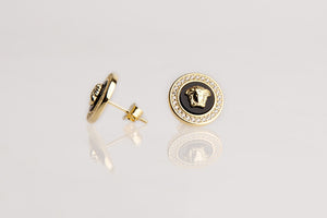 Pendientes medusa con circonitas