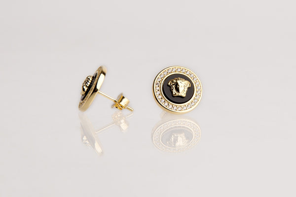 Pendientes medusa con circonitas