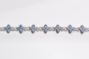 Pulsera azul celeste
