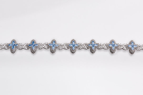 Pulsera azul celeste