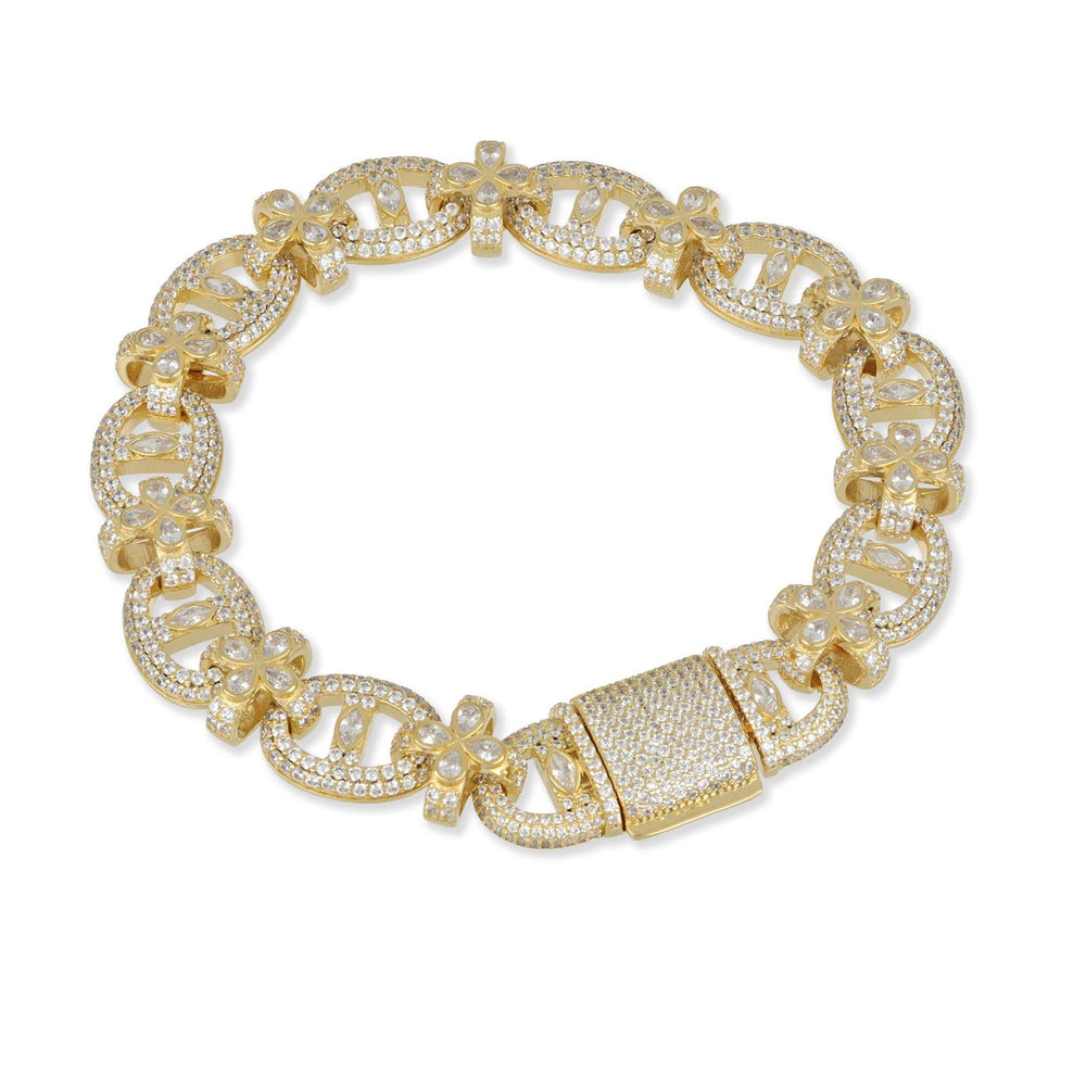 Pulsera siner en plata chapada