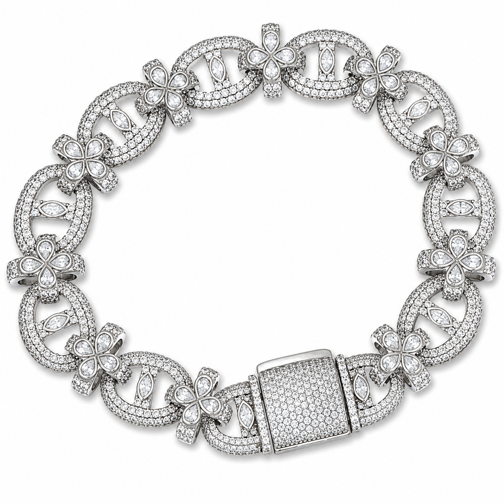 Pulsera Siner piedra blanca