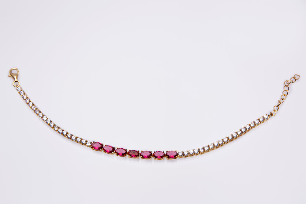 Pulsera mediterránea roja