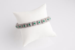 Pulsera de circonita verde