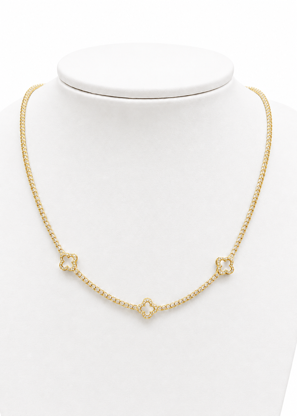 Collar Trébol s Chapado