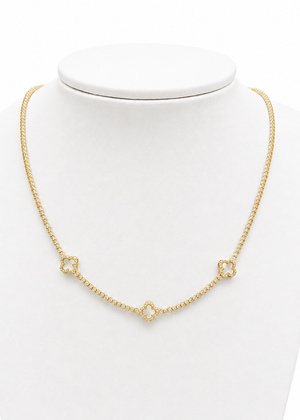 Collar Trébol s Chapado