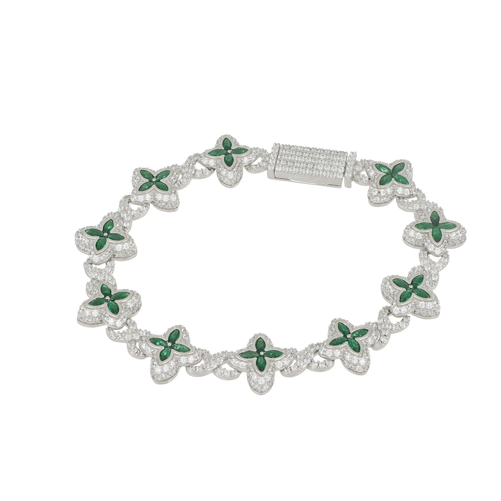 Pulsera Flores Verde