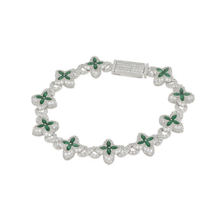 Pulsera Flores Verde