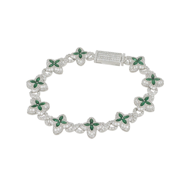 Pulsera Flores Verde