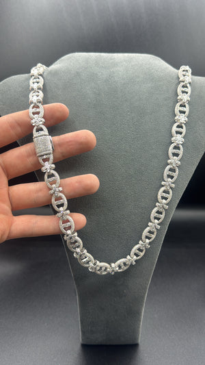 Cadena siner de plata y piedras