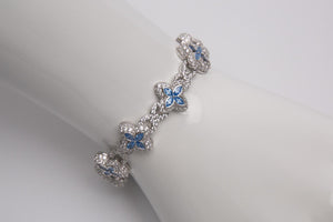 Pulsera azul celeste
