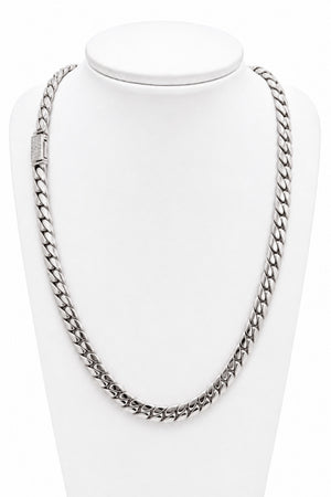 Cadena cubana plata 50 cm
