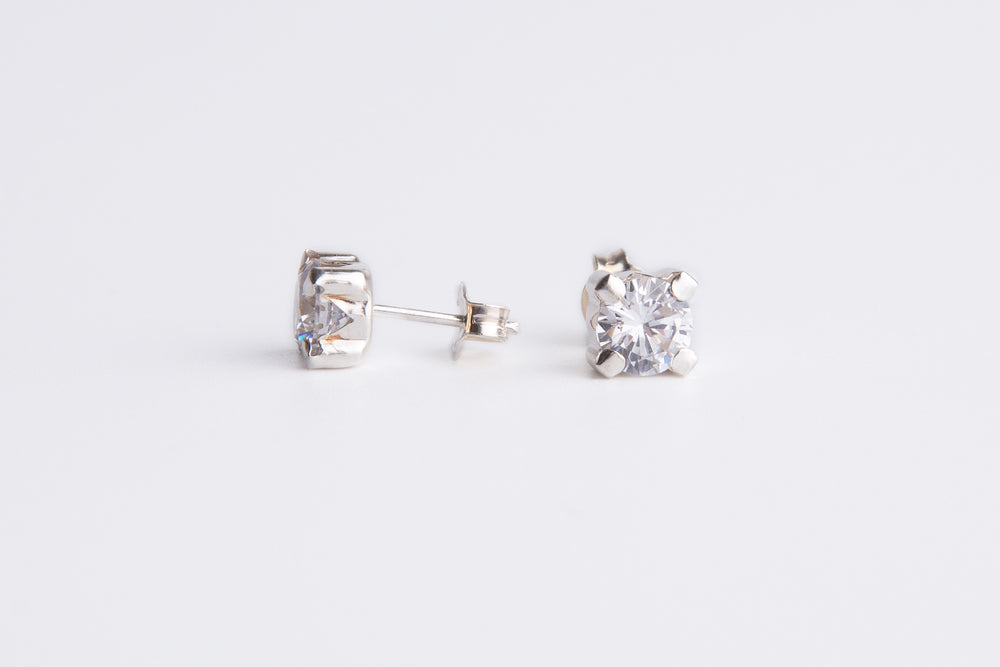Pendientes  flor circon