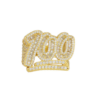 Anillo 100 chapado