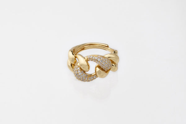 Anillo de bisma chapado