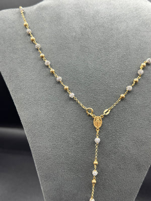 Rosario chapado de plata