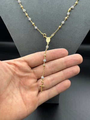 Rosario chapado de plata