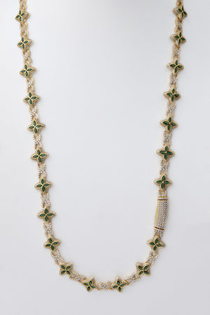 Collar Neo chapado verde