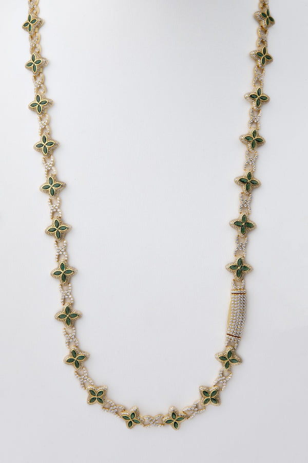 Collar Neo chapado verde