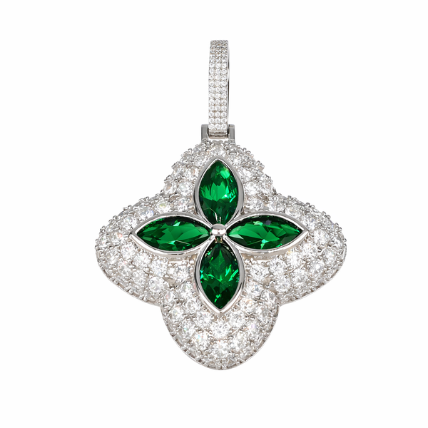 Colgante Flor verde