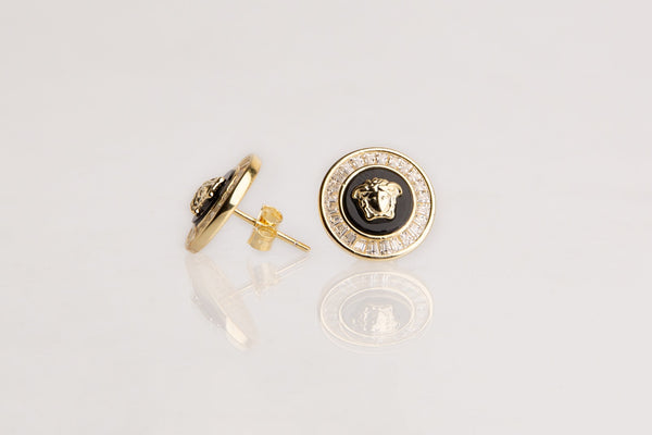 Pendientes de plata chapados en oro