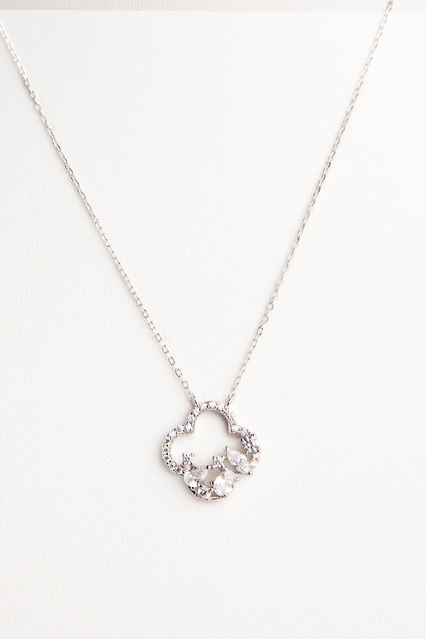 Colgante flor blanca
