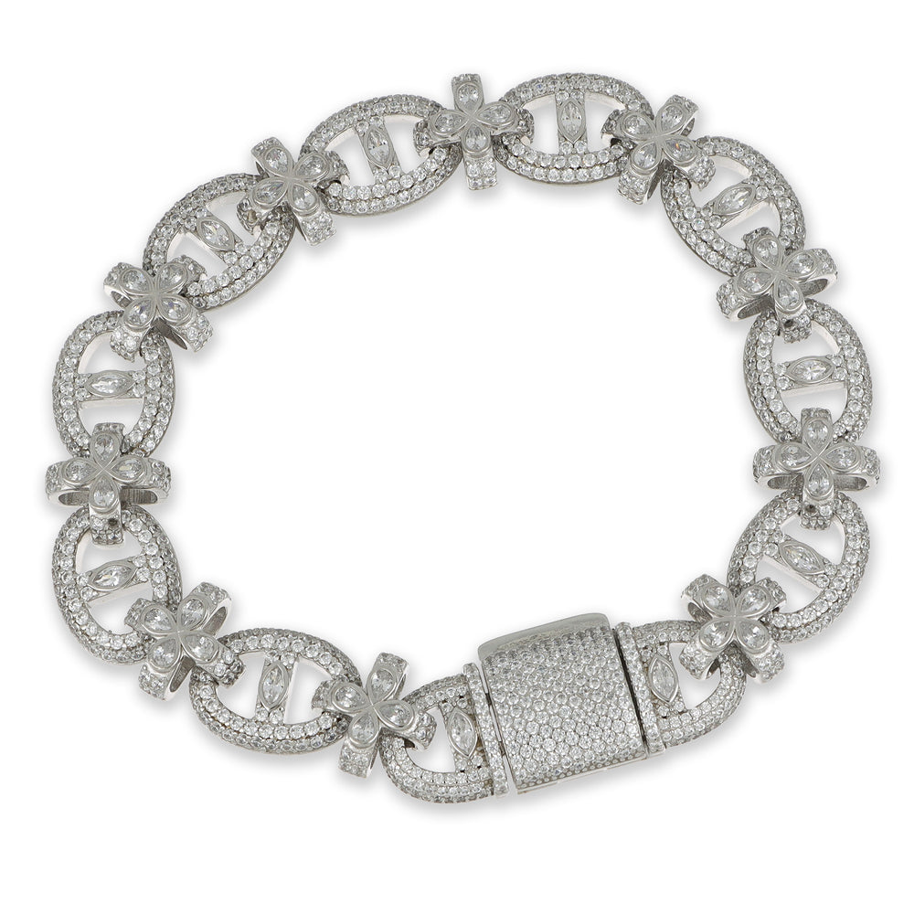 Pulsera Siner piedra blanca