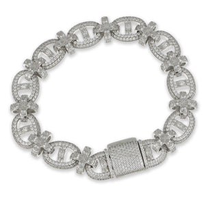 Pulsera Siner piedra blanca