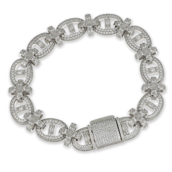 Pulsera Siner piedra blanca