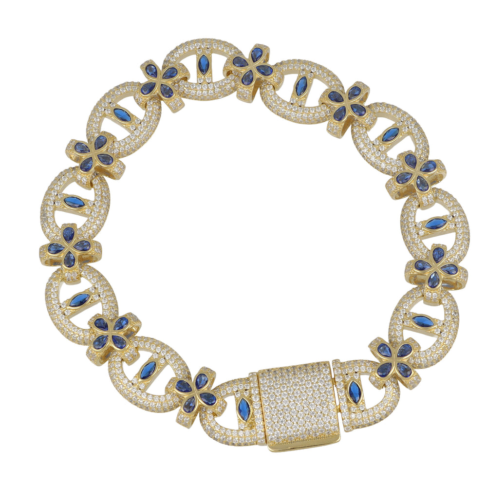 Pulsera Siner chapada azul