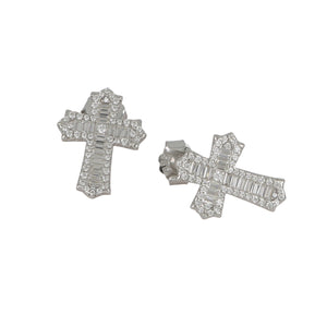 Pendiente Cruz de Baguette