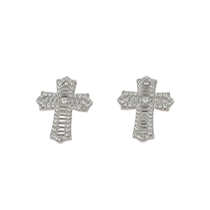Pendiente Cruz de Baguette