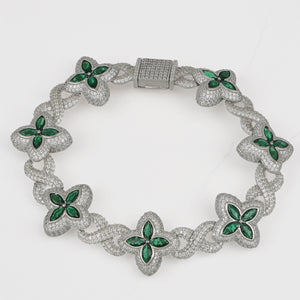 Pulsera de Flor XL Verde