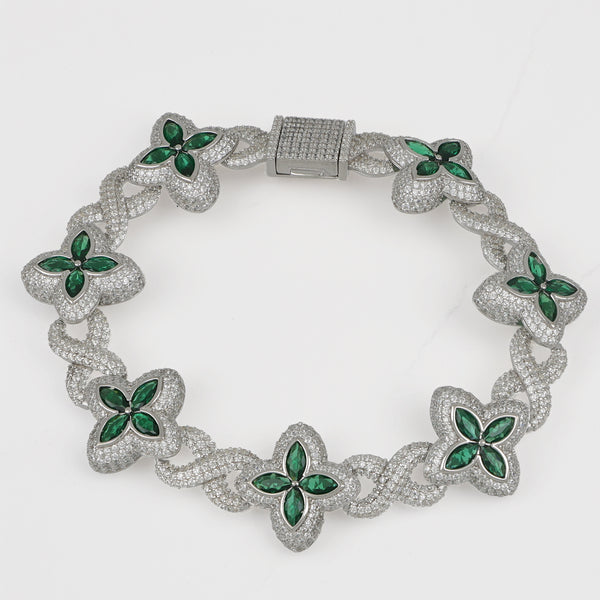 Pulsera de Flor XL Verde