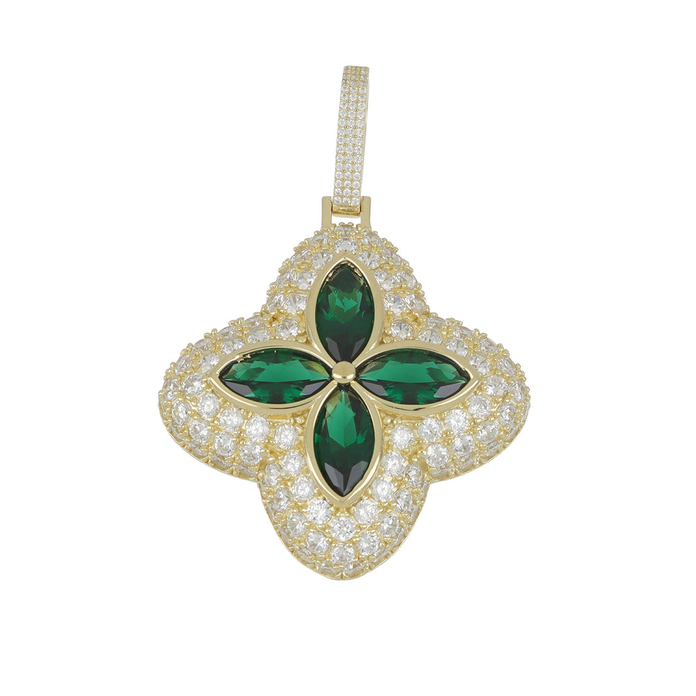 Colgante Flor verde