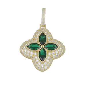 Colgante Flor verde