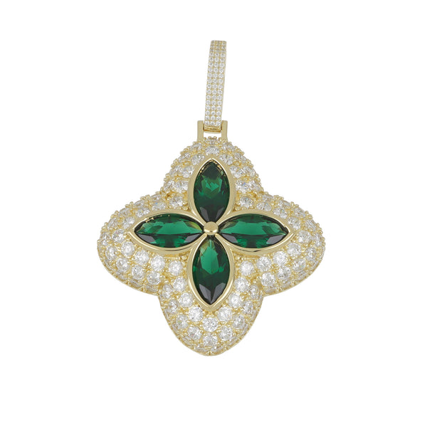 Colgante Flor verde
