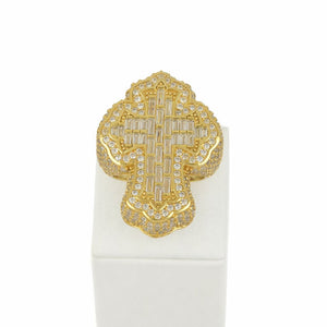 Anillo Cruz Chapado