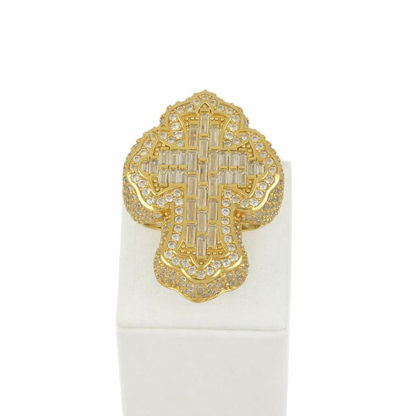 Anillo Cruz Chapado