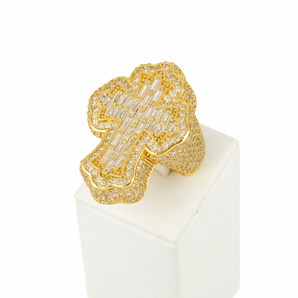 Anillo Cruz Chapado