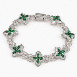 Pulsera de Flor XL Verde