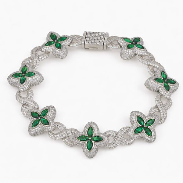 Pulsera de Flor XL Verde