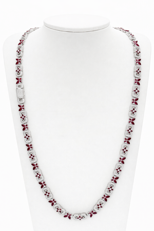 Collar Galena rojo