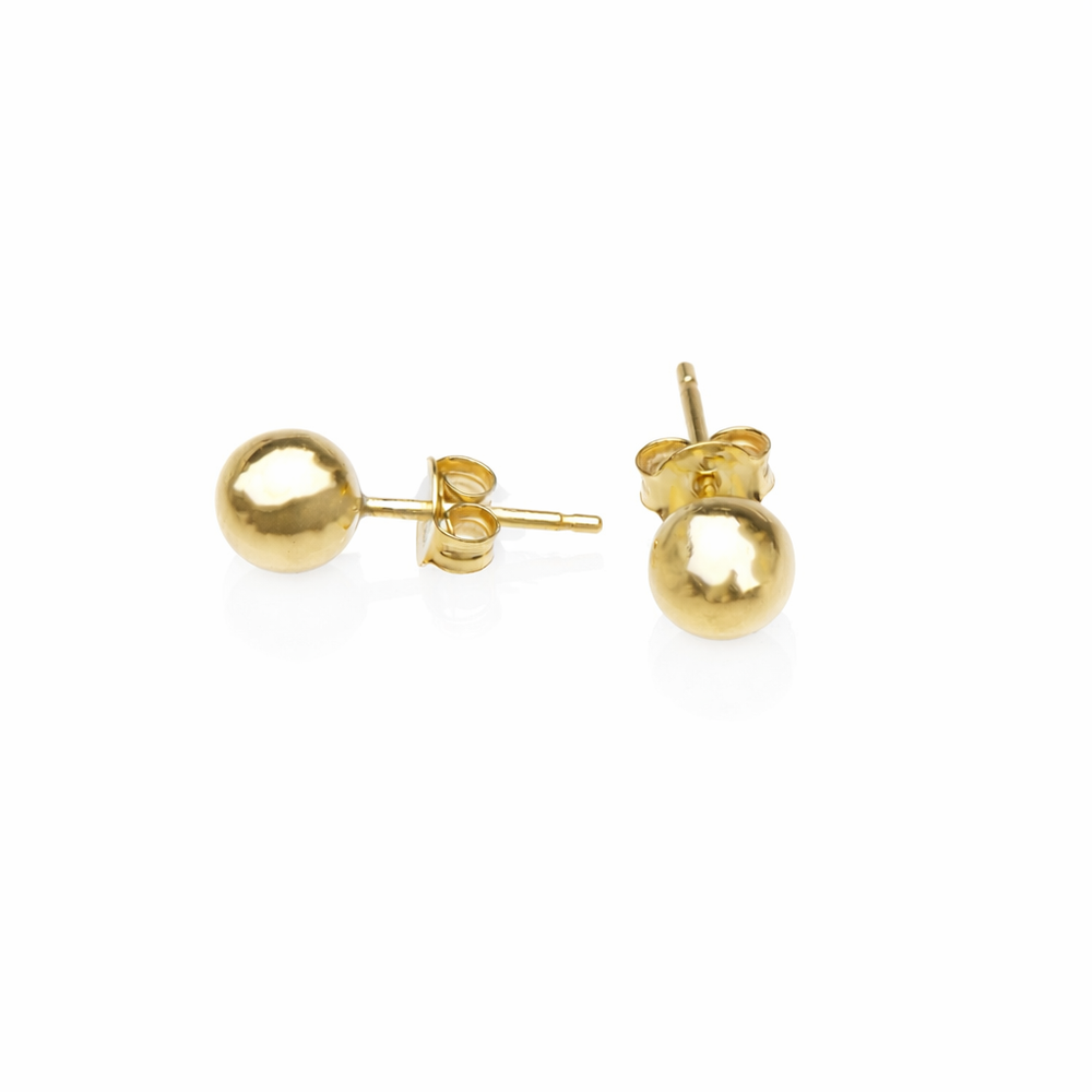 Pendientes de bola chapada