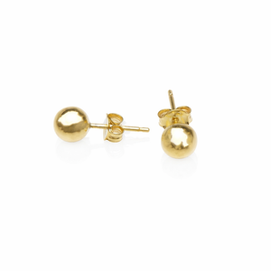 Pendientes de bola chapada